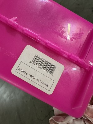 Vintage 1996 Barbie Ballerina Pink Thermos plastic Lunchbox w