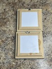 Vintage Lot of 2 Real Butterflies in 5x5” Framed Glass Display TAXIDERMY Rare — photo 4