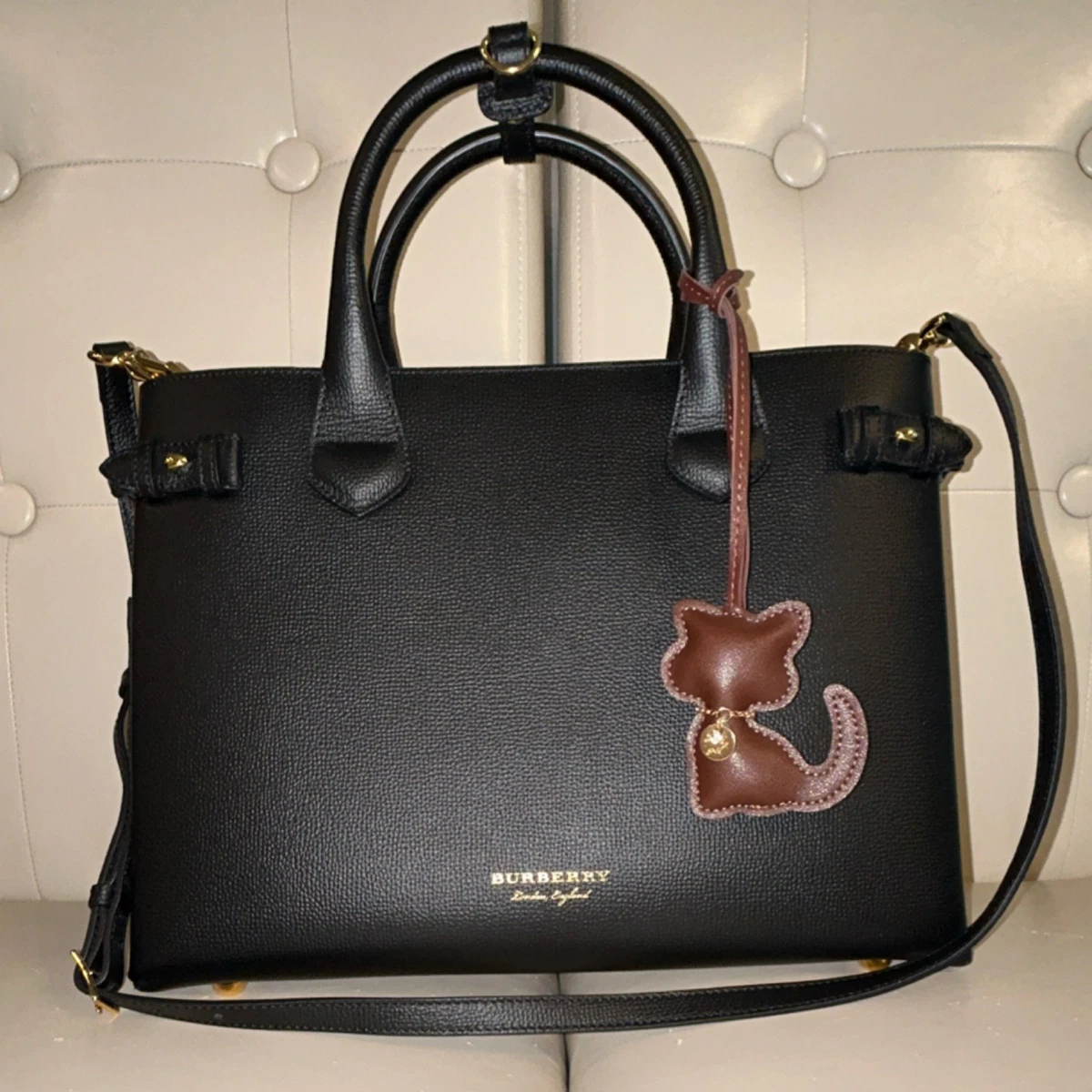 Burberry Satchel/Top Handle Bag Black Bags & Handbags for Women