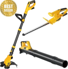 Cordless Hedge Trimmer String Trimmer Leaf Blower Combo for Dewalt 20V Tool Only