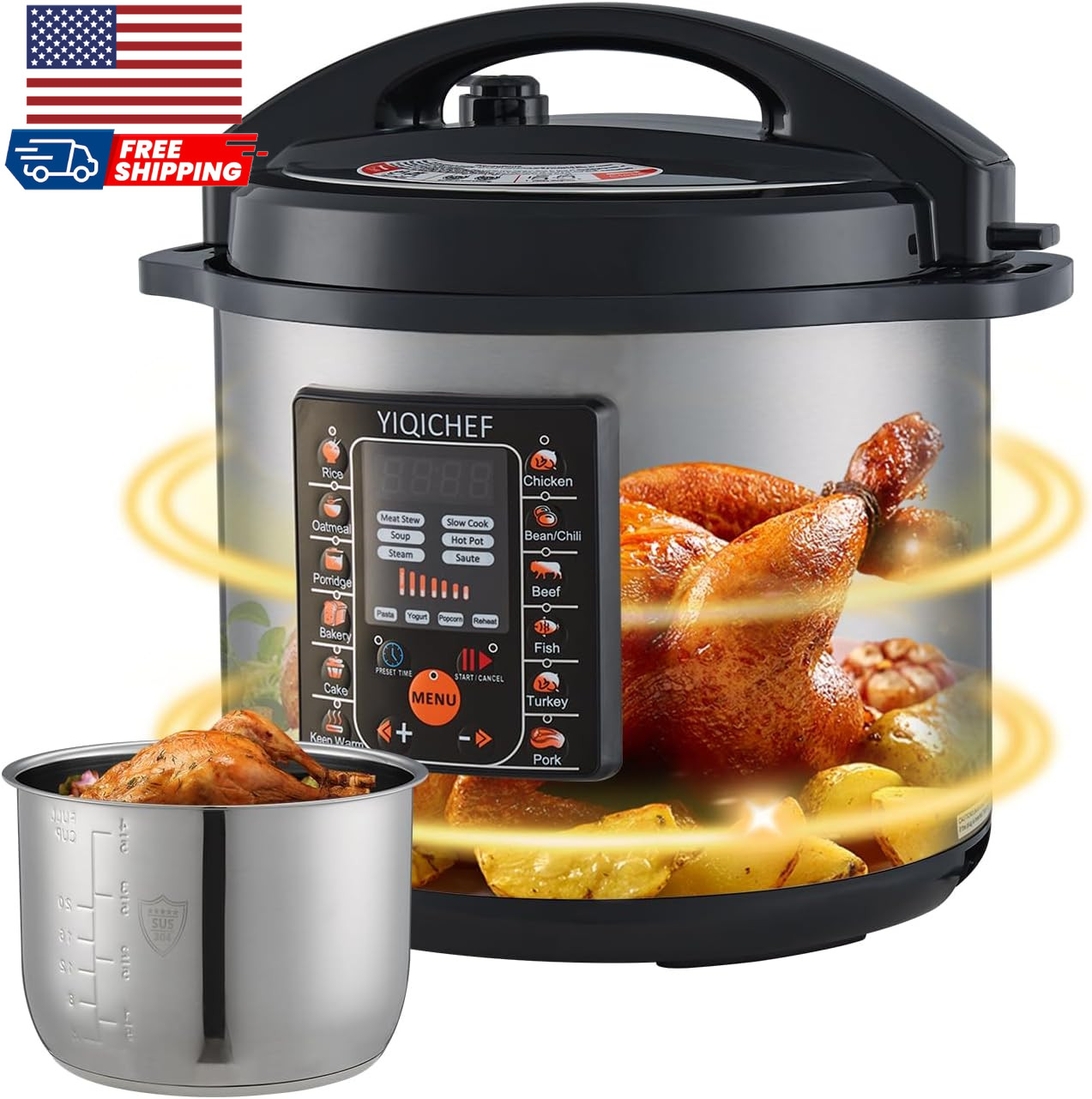 Digital Control 304 Stainless Ste