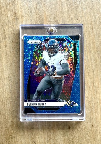 Derrick Henry 2024 Panini Prizm No Huddle Blue Disco Prizm 20/99 Ravens #20