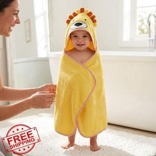 EVERYDAY KIDS Lion Hooded Baby Towel