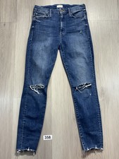 MOTHER High Waisted Looker Ankle Fray Size 27