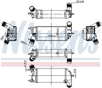 Nissens LadeluftküHler LLK FüR Ford Fiesta VII 1.0 Ecoboost Puma HF HJ CF7