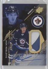 2017-18 SPx Rookies Gold Premium Material 44/49 Jack Roslovic #R-JR Auto ev1