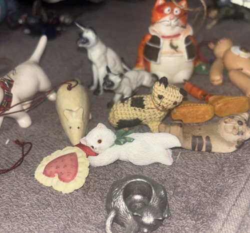 adornos y figuras de gato vintage - Imagen 4 de 6