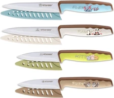 4PCS Paring Knife, Little Cook Razor-Sharp Paring Knives, 4 inch Cute Small Peel