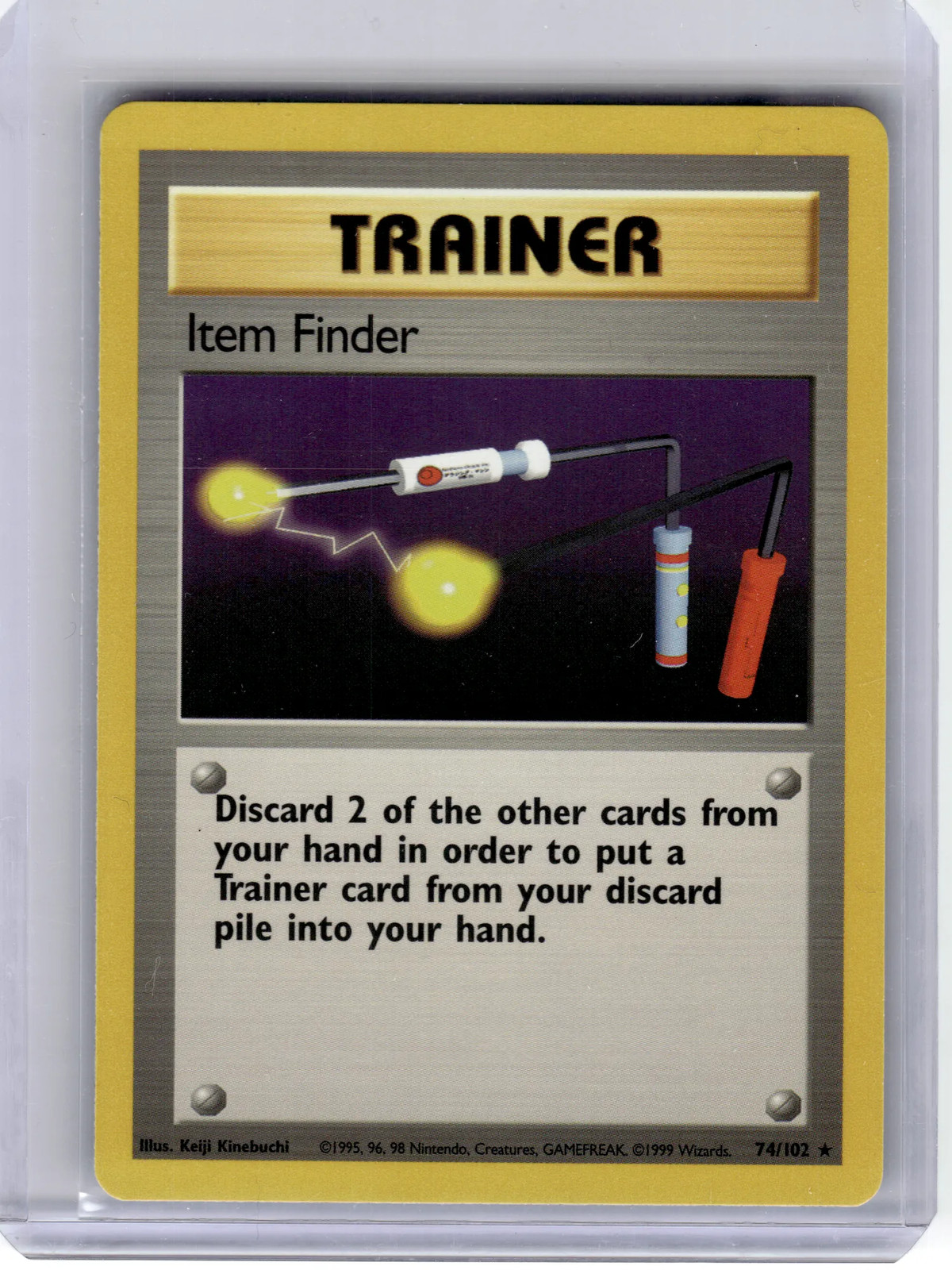 1999 Pokemon—Item Finder #74/102 Base Set—Rare Non-Holo