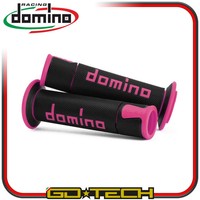 Handgriffe Domino A450 Motorroller Fahren Schwarz Fuchsie On Road Racing Gebohrt