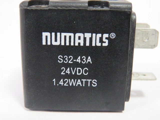 Numatics S32-43A Solenoid Valve Coil 24Vdc 1.42W USED - Image 4 of 4