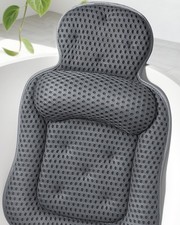 Bath Pillows for Tub, Cozy Bathtub Cushion for Head and Neck with Soft 3D Mes...