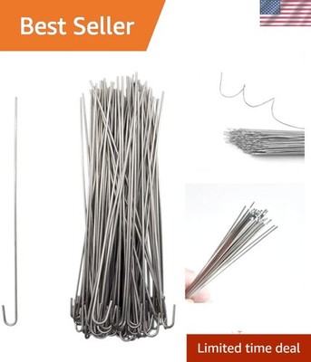 Durable 8 Inch Aluminum Wire Ties for Chain Link Fences - 100 Pack, Easy Install