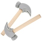 2pcs Wooden Hammer Toy for Kids Small Hammer for Toddlers Hammering Pounding Toy