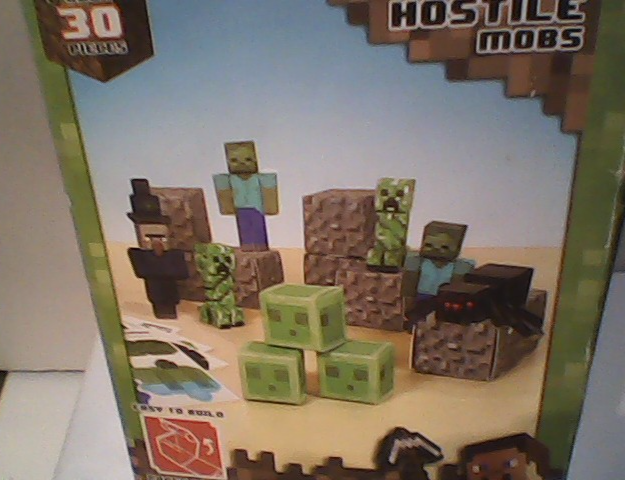 Minecraft Overworld Hostile Mobs Paper Craft New, sealed Box wear | eBay