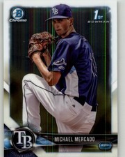 2018 Bowman Michael Mercado Chrome Prospects #BCP16 Tampa Bay Rays