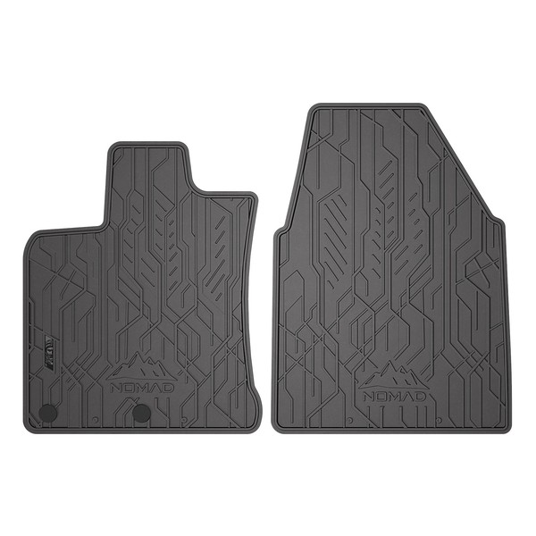 FußMatten Gummimatten FüR Nissan Qashqai I 2006-2013 1.Reihe Schwarz 2 Tlg-image