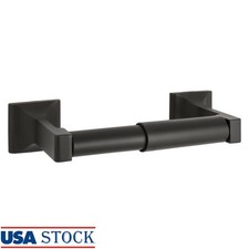 Wall Mount Toilet Paper Holder Oil Rubbed Bronze Zinc Durable Two Post Design US