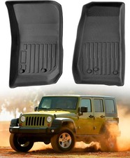 Car Floor Mats For Jeep Wrangler 2007-2018 Jk 2-door Jku 4-door Black All Car Floor Mats For Jeep Wrangler 2007-2018 Jk 2-door Jku 4-door Black All