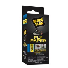 BLACK FLAG Fly Paper Indoor/Outdoor Glue Glue Insect Trap 4 -Pack
