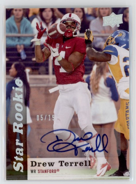 2013 Drew Terrell Upper Deck Star Rookie  Auto  RC 5/15    #142 (21C2179)