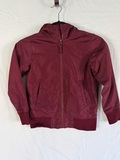 Childrens Place Unisex Lined hooded burgundy full zip jacket sz 5/6 playtime