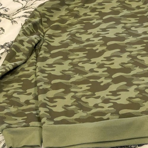Epic Threads S Youth Camo Crewneck Sweater with Yellow Zipper Long Sleeve - Picture 4 of 7