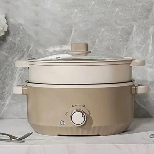 5L 28cm Elektrischer Topf 1000W Sukiyaki-Topf Kochende Töpfe Haushalt