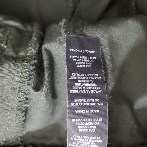 Pantalone Vuori Ripstop gamba larga verde taglia XL atletica tempo libero casual outdoor - Foto 9 di 10