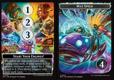 x4 Start Your Engines / Max Speed TDFT Aetherdrift MTG 14 TOKEN M/NM 4x