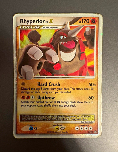 Rhyperior LV.X DP29 Holo Black Star Promo 2008 Pokemon Card HP