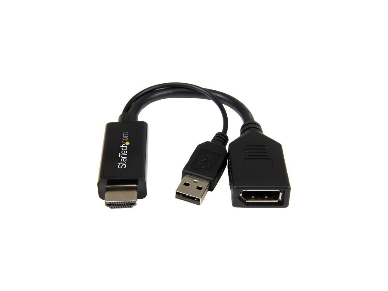 StarTech.com HD2DP HDMI to DisplayPort Converter - HDMI to DP Adapter with USB P