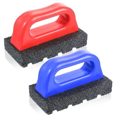 SHENLIU 2 Pcs Rub Brick with Handle Concrete 20 Grit Masonry Tools Smoothing ...