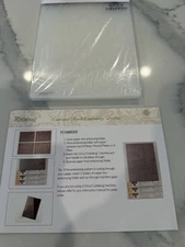 NEW Anna Griffin Cricut Cuttlebug 5"x7” Embossing Folders “Embossed Words”
