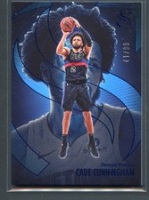 /99 Silhouette #50 Cade Cunningham Blue Color Match Detroit Pistons 2024 Panini