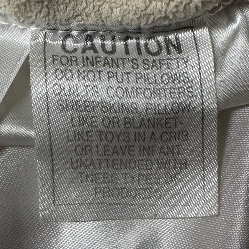 Carters My Best Friend Bear Cream Beige Satin Rattle Lovey 15” Security Blanket - Picture 12 of 20