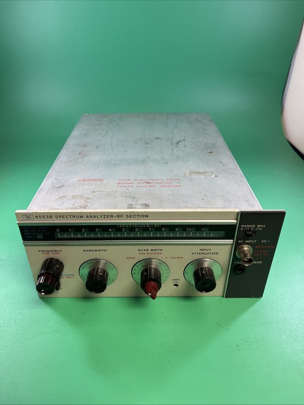 HP 8553B SPECTRUM ANALYZER RF SECTION Plug-In for 141T, Untested Lots of Gold