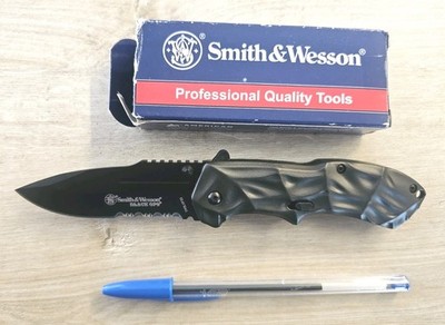 Smith & Wesson Black Ops Spring Assisted Flipper Knife SWBLOP3 Hunting Camping