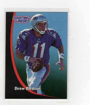 1998 Drew Bledsoe Starting Lineup Card Free Shipping (E2359)