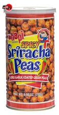 Hapi Sriracha Green Pea Snack Gluten Free 9.9 Ounce Crunchy Legume Snack