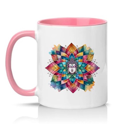 Buddha Mandala Unisex 11 Unzen Keramiktasse Zen Spirituelle Meditation Yoga Geschenk