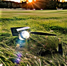 One stop gardens Lamp with adjust solar Panel + battery