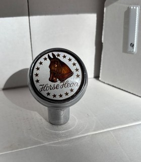Horses Head beer ball tap handle knob Gerhard Lang Brewing Buffalo NY