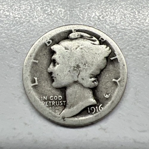 1916 MERCURY SILVER DIME ACTUAL COIN Get More Today & Save Shop Here Buy Here