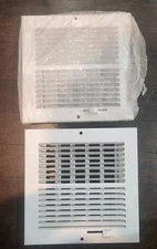 6 in. x 6 in. 2-Way Steel Wall/Ceiling Register in White 2 Pcs
