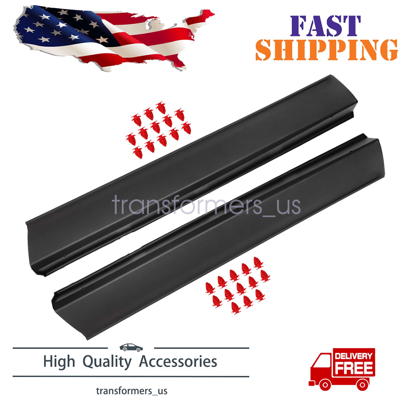 For Mazda CX-9 2016-2023 Front Door Lower Molding LH & RH TK4851RB0B TK4851RA0B