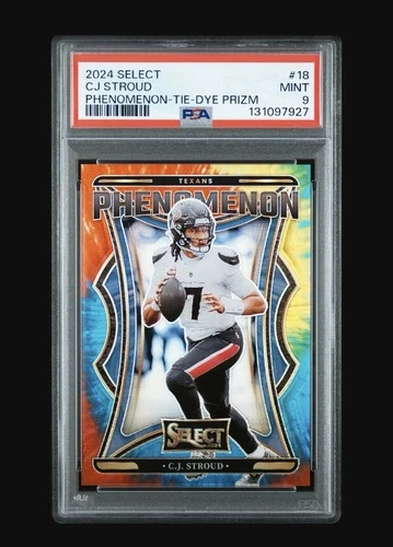 2024 Select Football CJ Stroud Phenomenon Tie Dye /25 Houston Texans PSA 9