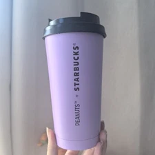 2025 Starbucks Snoopy Purple 16oz Cup Stainless Steel Drink Water Cup 16OZ/473ml