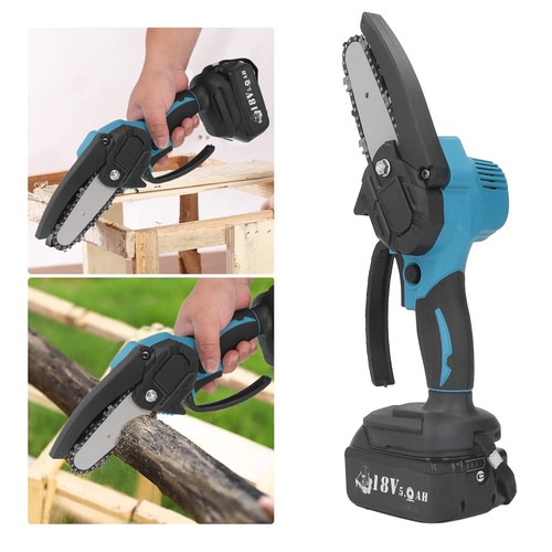 Electric Chainsaw Cordless Electric Chainsaw Ergonomic Handheld Handle Fast - Picture 8 of 12