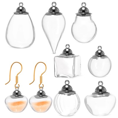  7 Pcs Kleine Flaschen Glasfläschchenanhänger Glasflaschen Mit Stopper